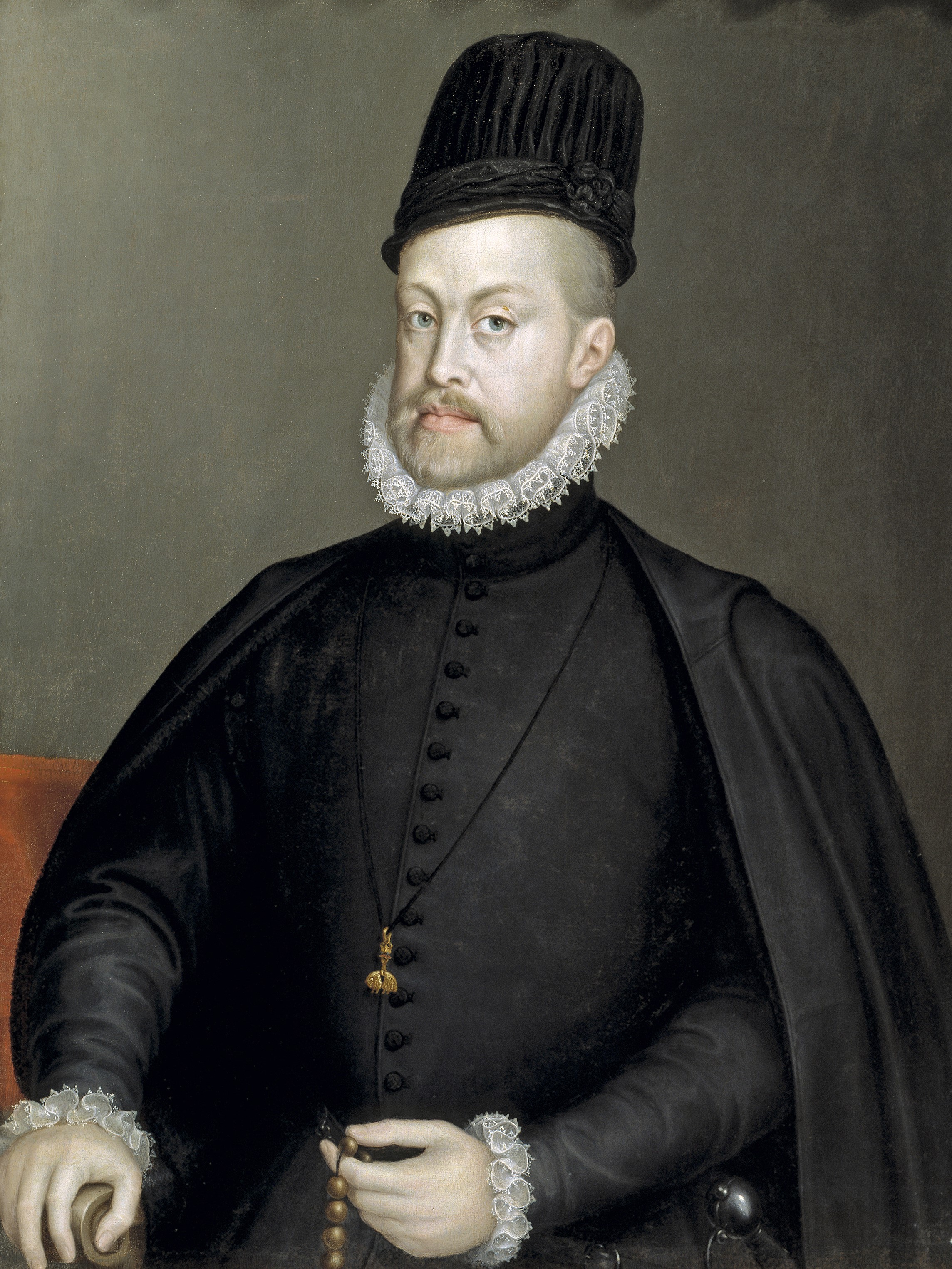Portret van de spaanse koning Philips 2